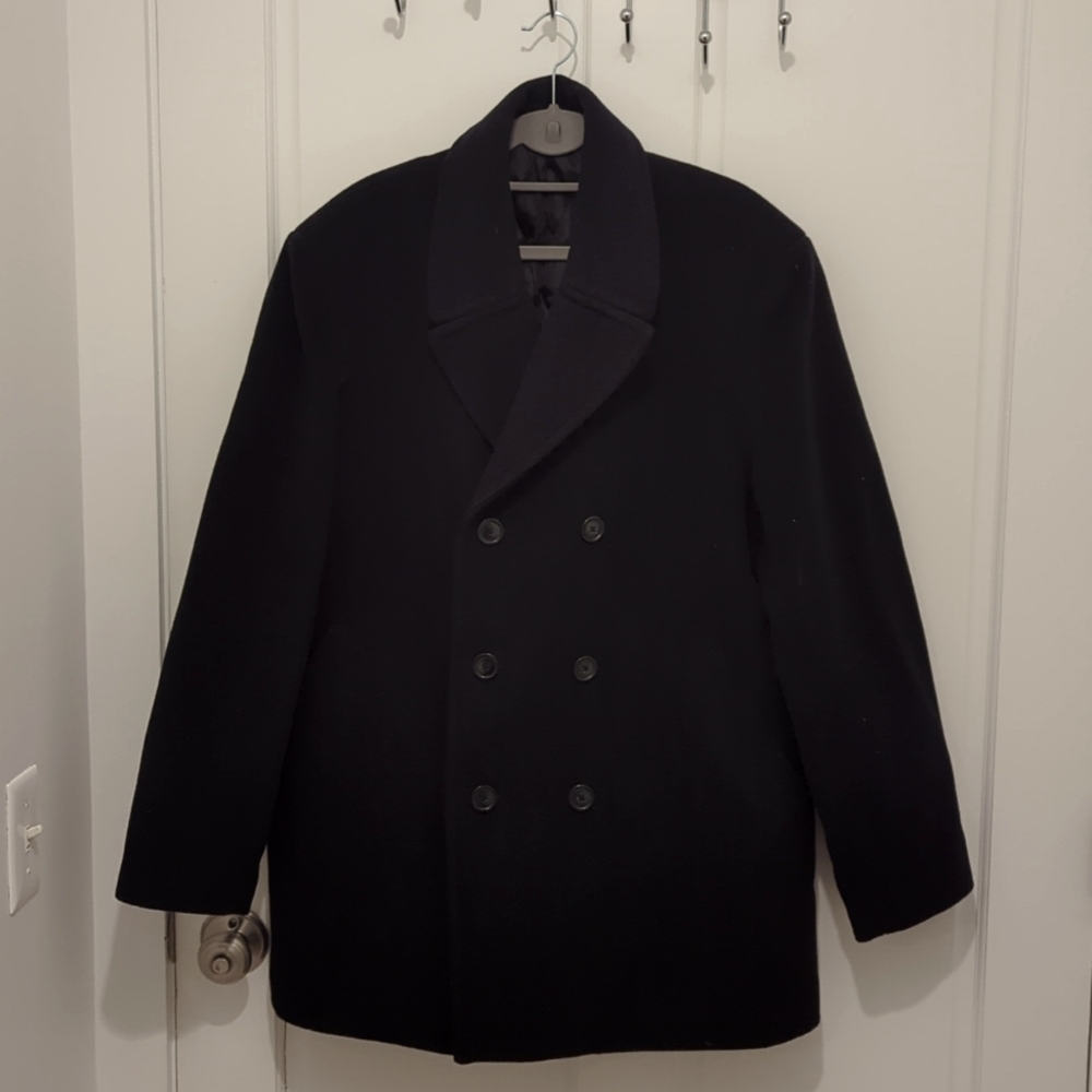 Men's Ralph Lauren Wool Double Breasted Coat - L